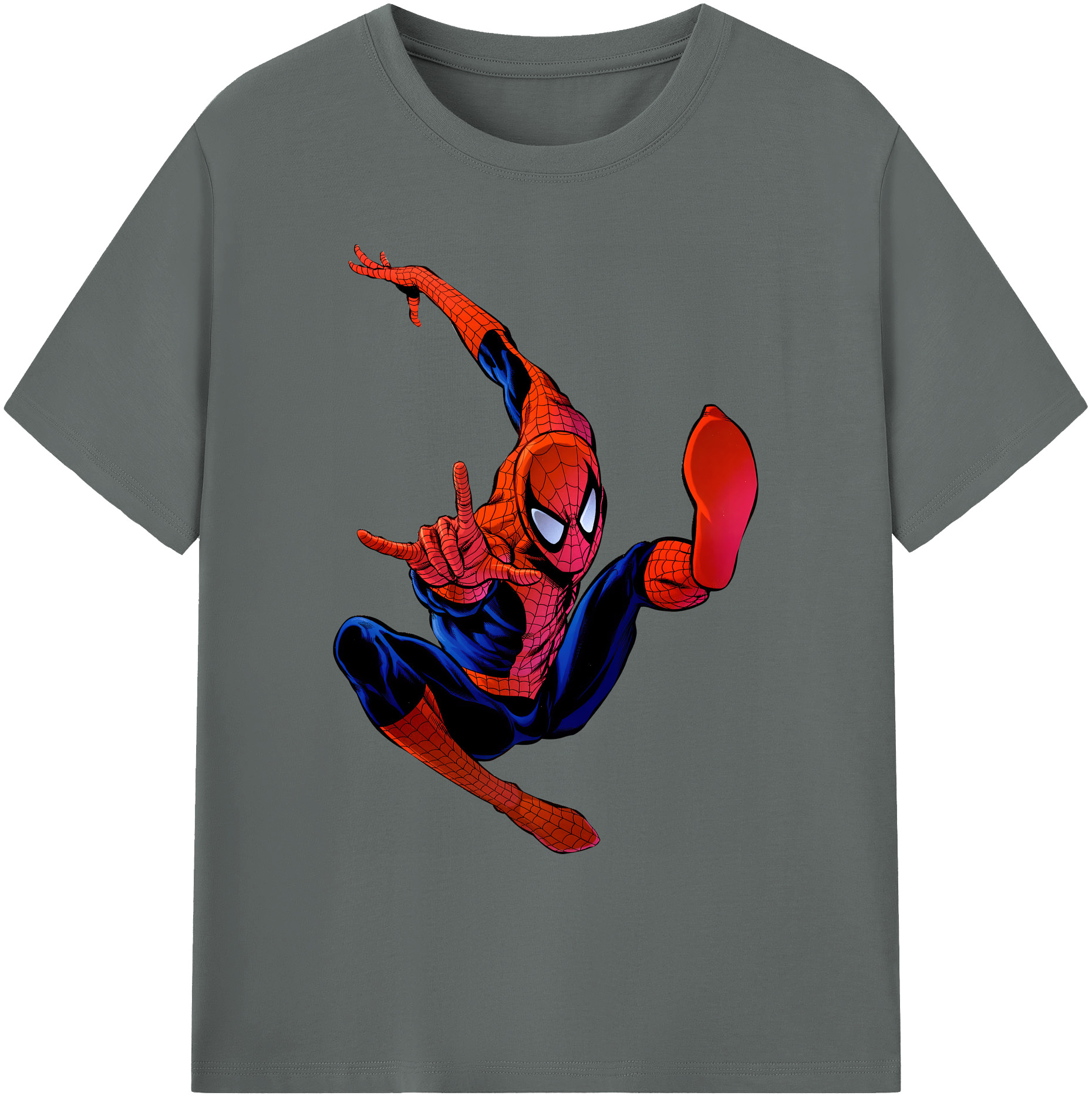 （画像用） Spider Man スパイダーマン 綿100％ メンズ半袖Tシャツ｜肌触りやわらか＆通気性